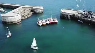 Aerial Greystones Harbour