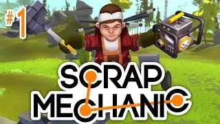 Scrap Mechanic #1 - Let's build a Car & Garage!