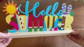Summer Decor for Your Shelf