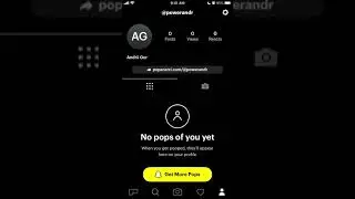 How to copy profile link in Poparazzi app?