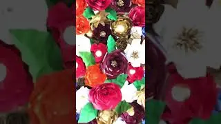 Big 8x8 paper Flower backdrop wedding Photobooth