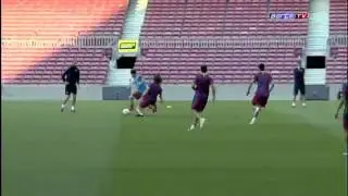 Messi beat Puyol | Training 23.5.11 |