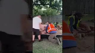 Christmas Eve Paving Timelapse &ndash; From Dirt to Backyard Dining! #Timelapse #PavingProject #DIYProject