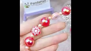 Opaque Acrylic Beads, AB Color Plated, Round, FireBrick, 16x15mm, Hole: 2.8mm #jewelry
