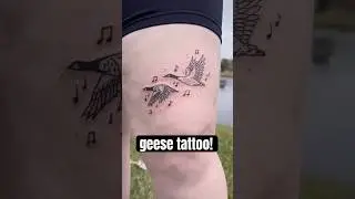 throwback to this geese tattoo from my apprenticeship! #tattooartist #tattooapprentice #tattoo