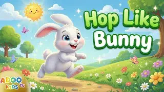 🐰 Hop Like a Bunny | Fun Action Song for Kids | AdooKidsTV 