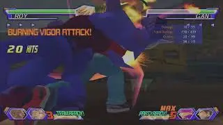 CAPCOM FIGHTING COLLECTION 2: project justice rival schools 2 Roy Bromwell is a DEATH Combos 100%.