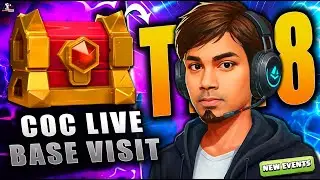 COC LIVE | clash of clans Live Base Visiting Tips | TH18 Attack | Treasure Hunt Event #coc #ytshorts