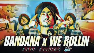 SHUBH - We Rollin x Bandana | Bass Boosted Mix