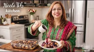 Delicious Blueberry Croissant Pudding | The Best Dessert I've Ever Made | Neelo's Kitchen
