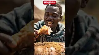 Xhosa Tribe Savanna Feast&mdash;The Crunch, The Smoke, The Fire 🔥😮 #Shorts #PrimitiveFeastTV