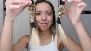 CORTANDOME EL PELO SOLA PORQUE ESTOY ABURRIDA