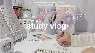study vlog 🌿 a mini-study vlog