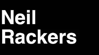 How to Pronounce Neil Rackers Houston Texans NFL Football Touchdown TD Tackle Hit Yard Run