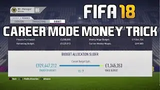 Fifa 18 money glitch :How to make a billion euros in fifa 18 career mode | GAME GEEK #101