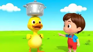 Little Duck Wore a Cooking Pot | Funny and Cute Kids Nursery Rhyme Animation
