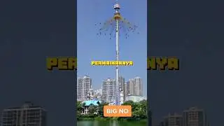 Wahana Gyro Drop Tower China #shorts #wahana #extreme #gyrodroptower #china