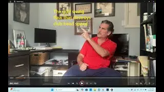 The golf swing flaw that destroys club head speed