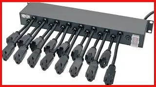 TRIPP LITE PS1916D1U 120V 16 Outlet 1U Rack-Mount AC, 15' Cord 15A Charger Power Strip, Black