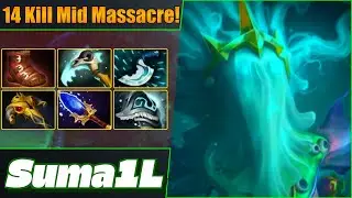 Suma1L Death Prohpet Mid ⚔️ DOMINATES! 14-0 Massacre! Dota 2 Nigma Galaxy Full Gameplay 🏆 Road to TI