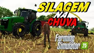 SILAGEM na CHUVA | FAZENDA RANCHO FUNDO | Farming Simulator 25 #fs25 #farming #farming25