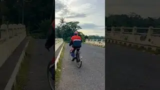 Melewati jenbatan desa #vlog #roadtrip #pedesaan