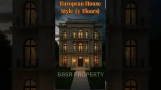 🏡 Dream House Tour | European Style Luxury Home | #bbsrproperty #shortvideo #landmeasurement