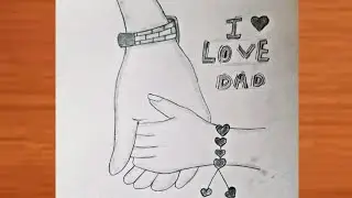 How to draw a father's loves drawing || father's day drawing special || Pencil sketch 