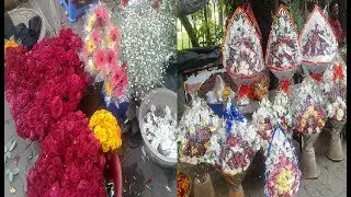 Largest flower Market in Bangladesh | Flower Bouquet Making & Price | ফুলের মার্কেট ঢাকা