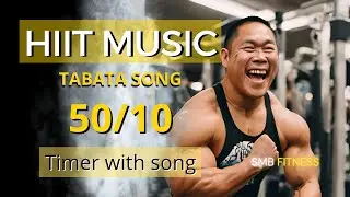 HIIT Timer Music 50/10 - Tabata Music 50/10 | High-Intensity Workout with Music 🎶🔥