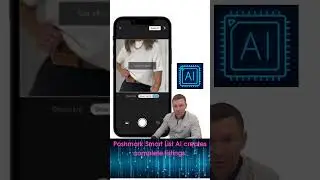 Poshmark Smart List AI creates complete listings.
