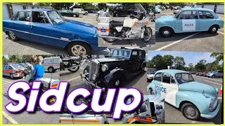 Some of the historic Police cars & motorbike are on display at the Metropolitan Police in Sidcup