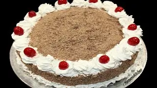 Black Forest Cake Recipe | Home Made Black Forest Cake Without Oven | Simple Easy Black Forest Cake