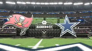 Madden NFL 22 - Tampa Bay Buccaneers Vs Dallas Cowboys Simulation Full Game PS5 Gameplay