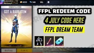 Free Fire Pro League Redeem Code Today | FFPL Day 4 Redeem Code | Free Fire Redeem Code Today 4 July