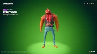 Fortnite FISH THICC Battle Pass Skin Rewards! (Fortnite Battle Royale)
