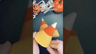 Бюджетные поделки на Хэллоуин 🎃 Простые поделки из бумажных тарелок в виде кукурузных конфет свои...