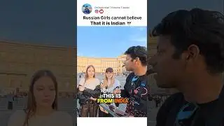 Russians shocked India 🤯 #russia #public #reaction
