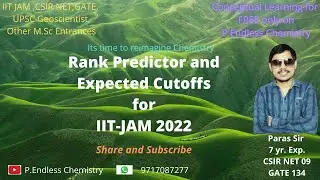 Rank Predictor and Expected cutoffs of IIT-JAM 2022