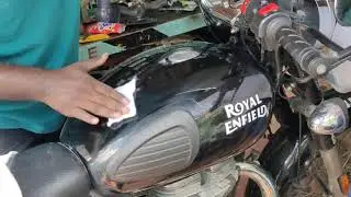Installing PPF in Royal Enfield classic 350 BS6 | Bike tank Scratch guard