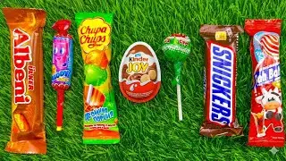 ASMR Most Popular Candys / some lots of colorful rainbow lollipop candy / unpacking chocolate eat🥳