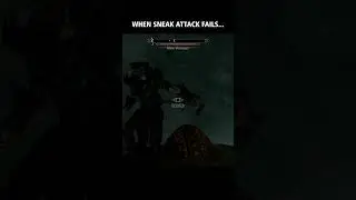 Sneak attack failed - but it works