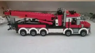 Lego custom wrecker rotator with dual booms
