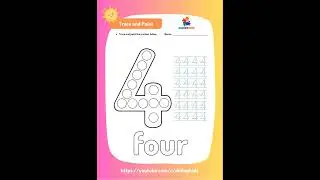 0 to 9 Numbers Trace & paint Printable pdf #numbers #shorts