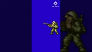 Metal Slug Rebel Soldier Shooting Blue Screen Template #metalslug #template  #shorts