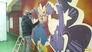 PEG-LEG PETE / Kater Karlo Graffiti Spray / Disney Fan Art / Lost Place Winter Fun / Making Of /
