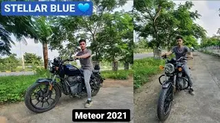 2021 Royal Enfield Meteor 350 Stellar Blue | New Meteor 2021 Detailed Review |
