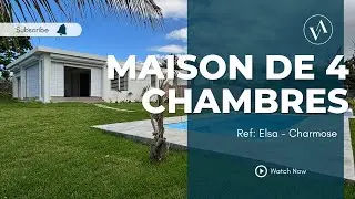 Charmose - Maison neuve de 4 chambres avec piscine et jardin