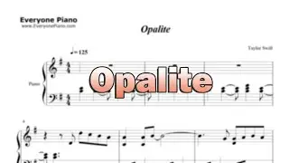 Opalite - Taylor Swift - Sheet Music in the Intro