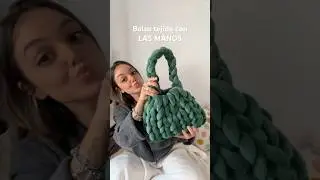 Bolso tejido con LAS MANOS ✨ #crochet #tejedoras #hechoamano #tejercrochet